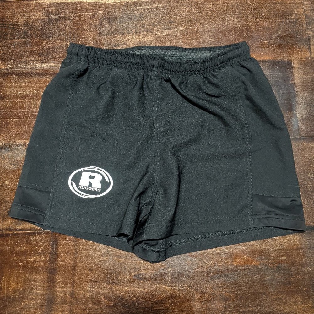 NWT Black rugby shorts - large